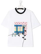Marni Kids Teen Patchwork Print T-shirt - White