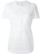 Cédric Charlier Embroidered Panel T-shirt - White