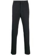 Theory Pinstripe Straight Trousers - Blue