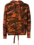Maharishi Camouflage Print Pullover Hoodie, Men's, Size: Large, Yellow/orange, Cotton