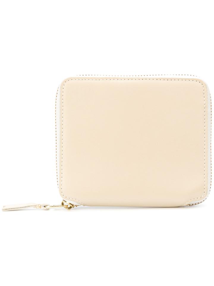 Comme Des Garçons Wallet Zip Around Classic Leather Line Wallet - Nude