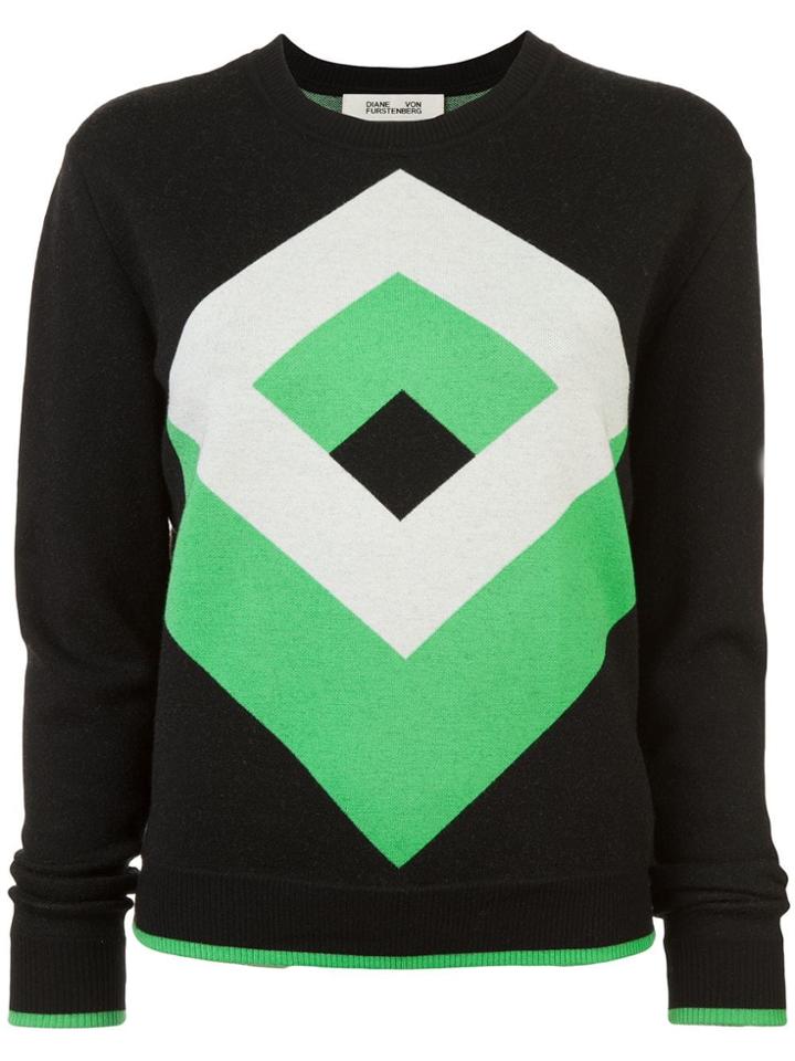 Dvf Diane Von Furstenberg Graphic Design Jumper - Black