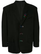 Comme Des Garçons Vintage Contrasting Stitching Double-breasted Blazer