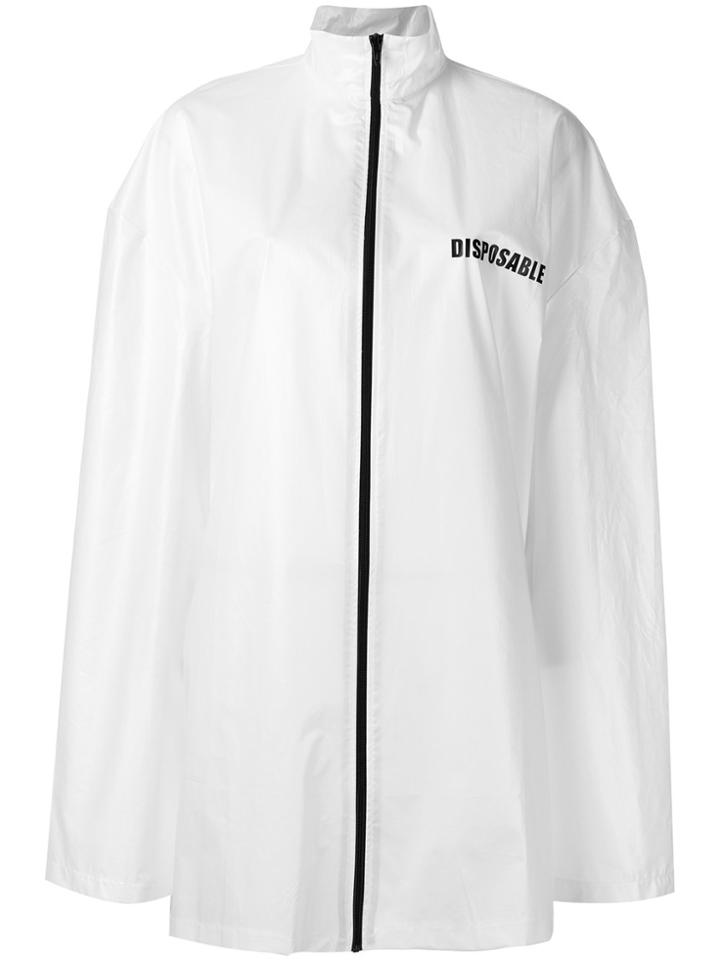 Filles A Papa Travis Tissu Froisse Parka - White