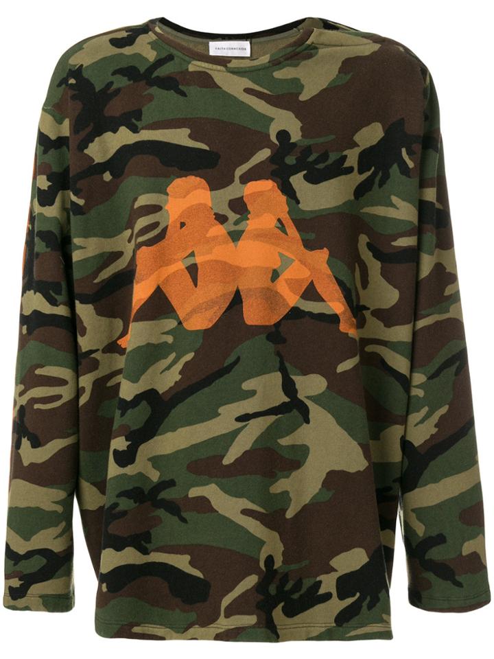 Faith Connexion Kappa Camouflage Sweatshirt - Green