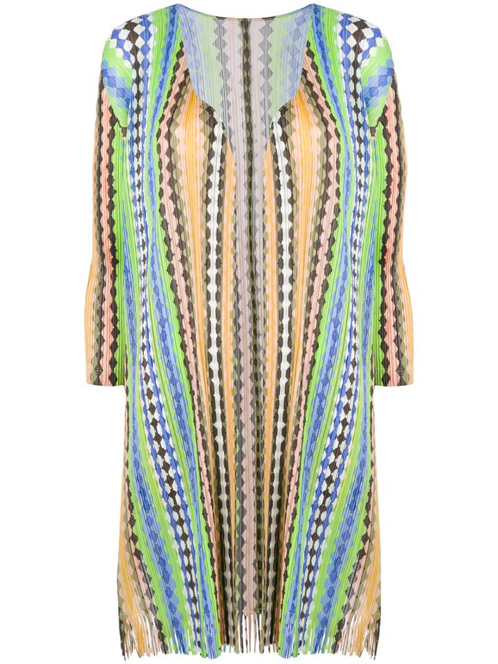 Pleated Blouse - Women - Polyester - 3, Green, Polyester, Pleats Please By Issey Miyake