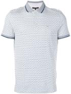 Michael Kors - Geometric Print Polo Shirt - Men - Cotton - Xl, Blue, Cotton