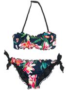 Mc2 Saint Barth Kids Emy Floral Bikini - Blue
