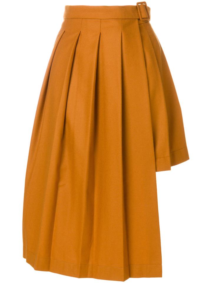 Carven Asymmetric Flared Skirt - Grey