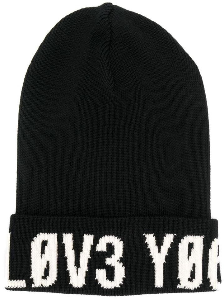 Red Valentino Embroidered Logo Hat - Black