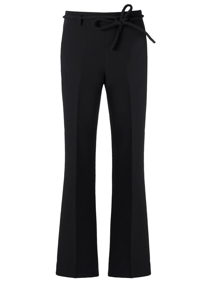 Egrey Flared Trousers, Women's, Size: 44, Black, Viscose/polyester/spandex/elastane