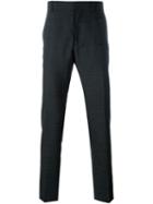 Vivienne Westwood Man Striped Tailored Trousers, Men's, Size: 48, Grey, Cotton/viscose/virgin Wool
