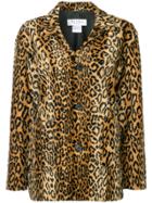 We11done Leopard Faux Fur Jacket - Brown
