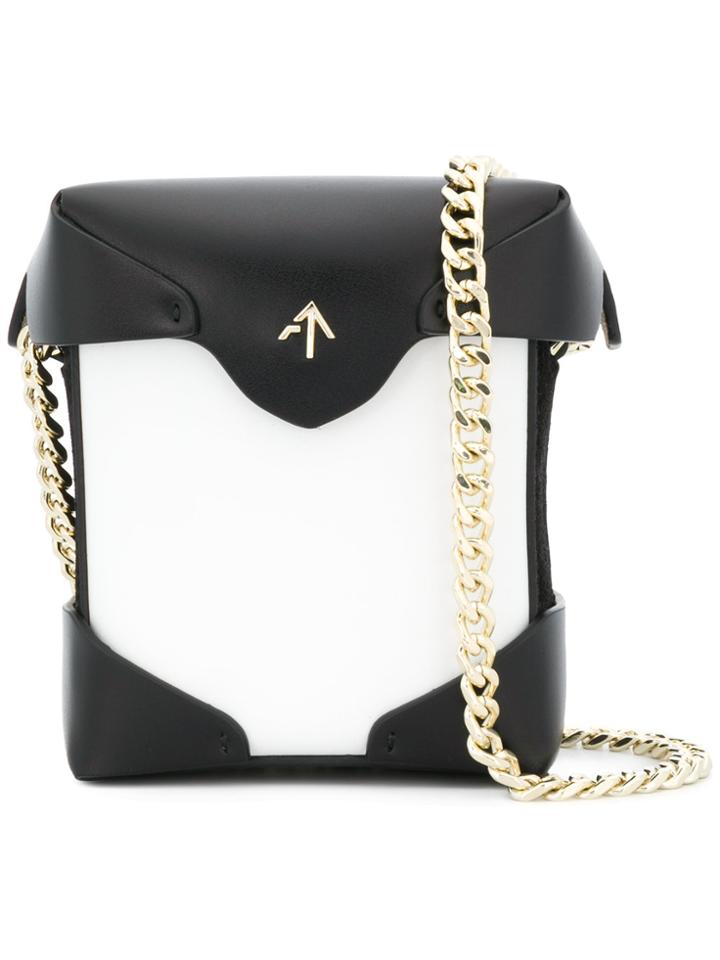 Manu Atelier Pristine Mini Cross-body Bag - Black
