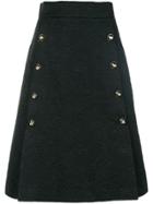 Dolce & Gabbana Embellished Jacquard Skirt - Black