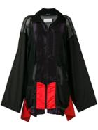 Maison Margiela Oversized Zip-up Jacket - Black