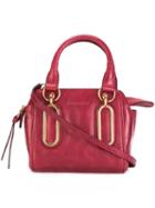 See By Chloé Mini 'paige' Crossbody Bag, Women's, Red, Cotton/calf Leather