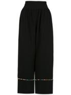 Olympiah Inca Pompom Pantacourt Trousers - Black