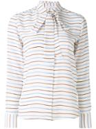 Société Anonyme - Ribbon Shirt - Women - Silk - 42, White, Silk