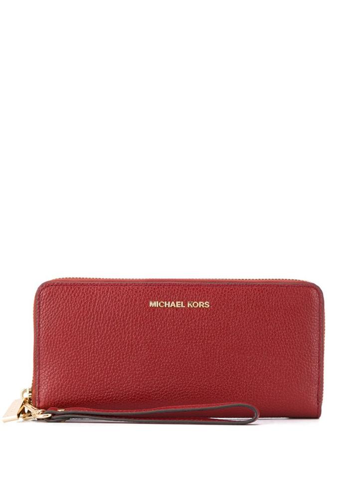 Michael Kors Logo Continental Wallet - Red