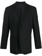 Issey Miyake Men Boxy Fit Buttoned Suit Jacket - Black