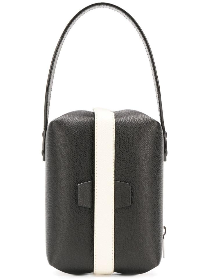 Valextra Mini Box Tote - Black