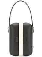 Valextra Mini Box Tote - Black
