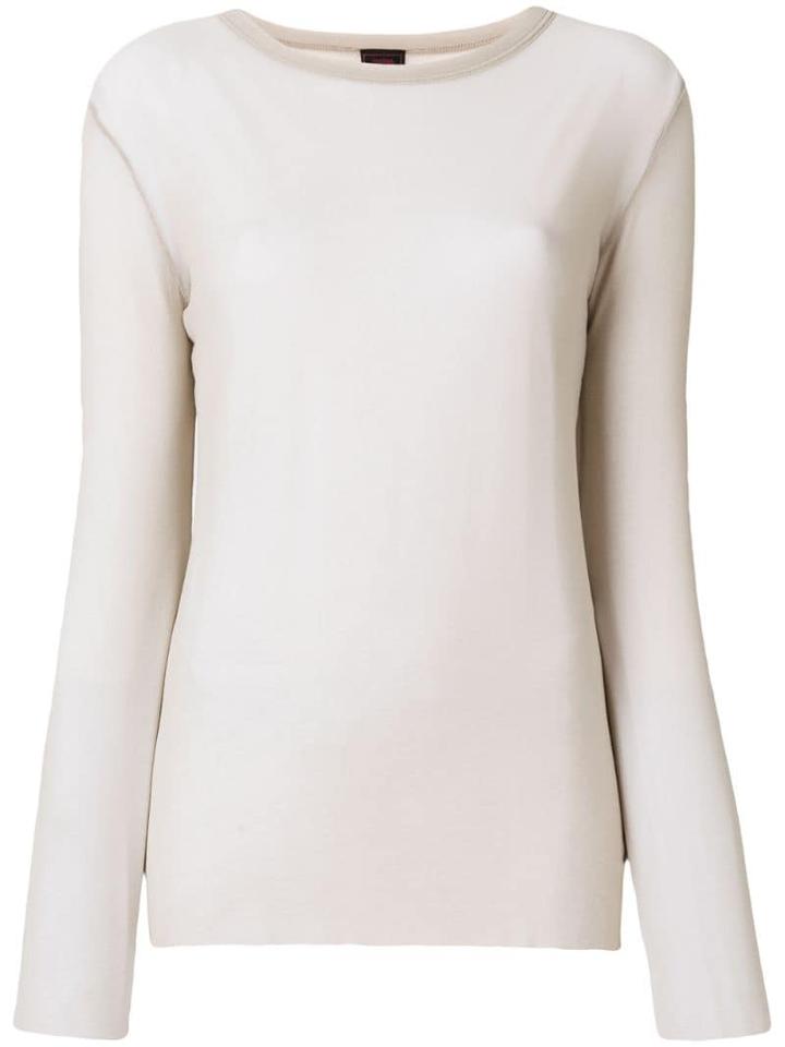 Jean Paul Gaultier Pre-owned Long Sleeve Sheer Top - Neutrals
