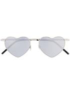 Saint Laurent Eyewear Heart-shaped Sunglasses - Silver