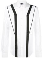 Geometric Print Shirt - Men - Cotton/spandex/elastane - S, White, Cotton/spandex/elastane, Les Hommes Urban