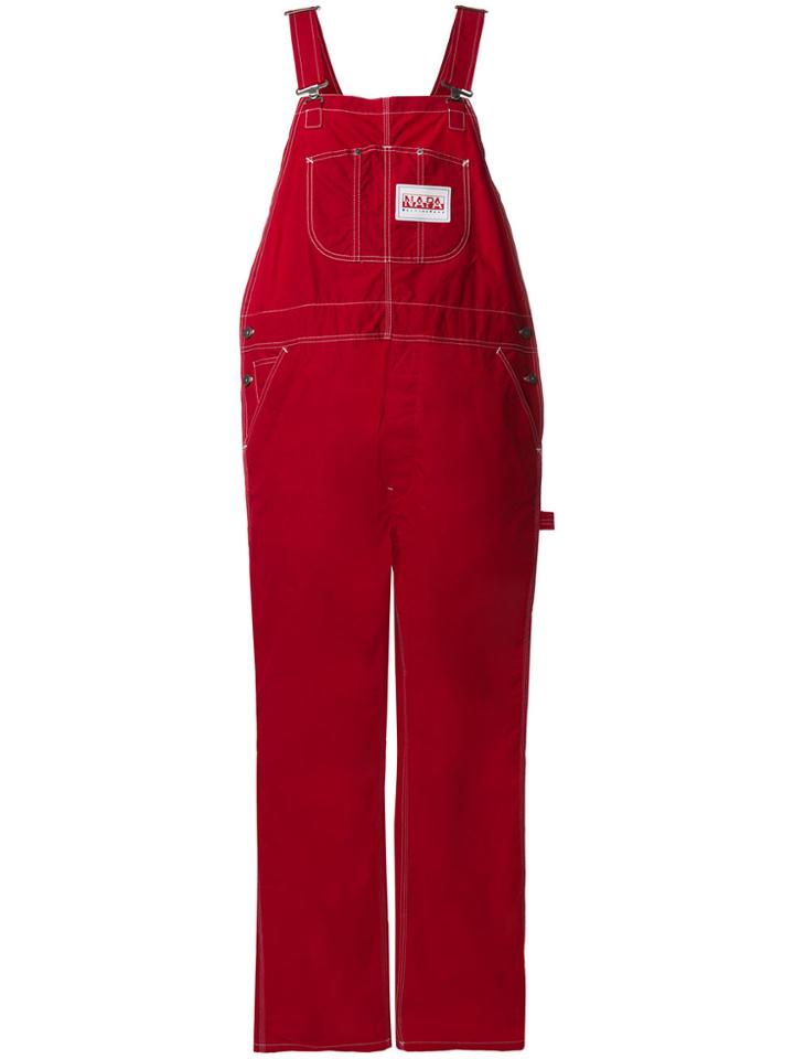 Napa By Martine Rose Contrast Stitch Dungarees - Red