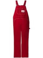 Napa By Martine Rose Contrast Stitch Dungarees - Red
