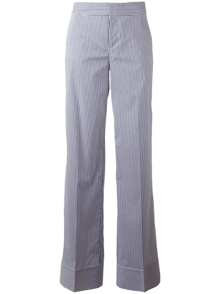 Dsquared2 Pinstripe Wide Trousers - Blue