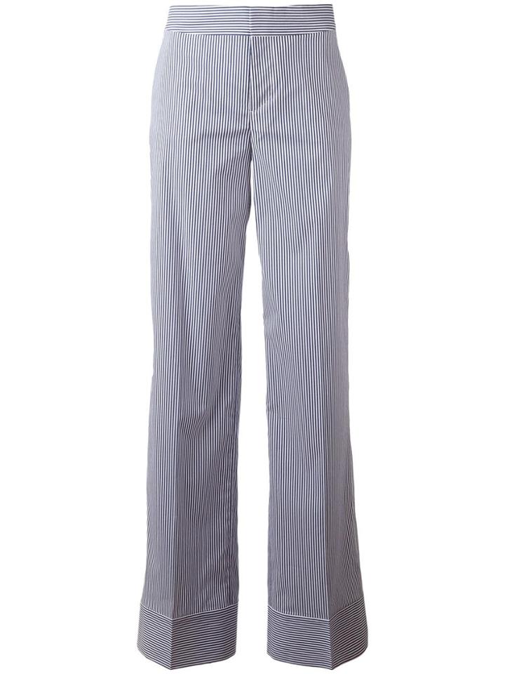 Dsquared2 Pinstripe Wide Trousers - Blue