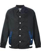 Facetasm Buttoned Lightweight Jacket, Men's, Size: 4, Black, Polyester