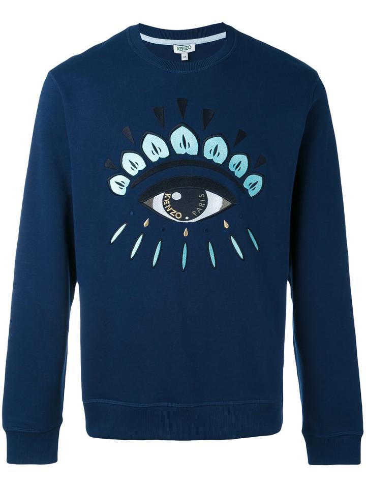 Kenzo - Eyes Icon Printed Sweatshirt - Men - Cotton - M, Blue, Cotton