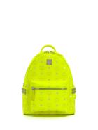 Mcm Logo Zipped Backpack - Yellow