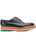 Paul Smith Striped Heel Brogues - Blue