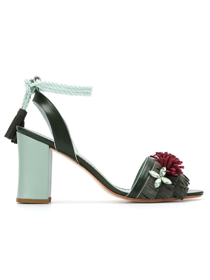 Sarah Chofakian Leather Sandals - Unavailable