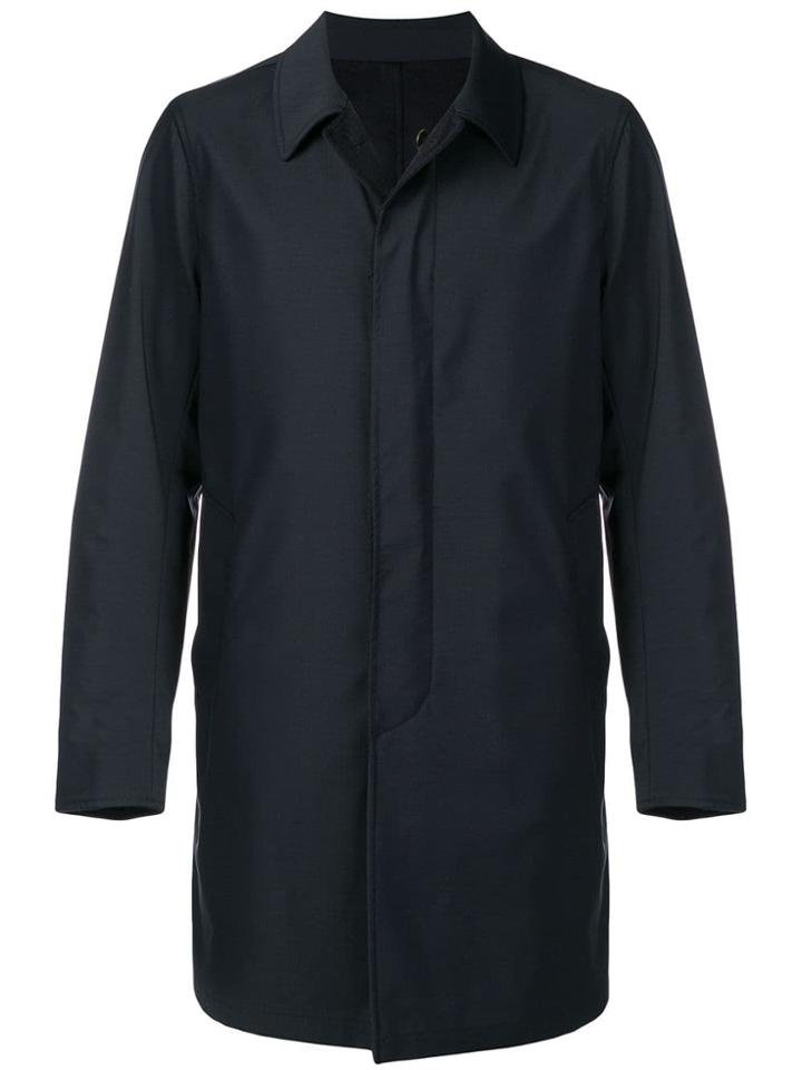 Dell'oglio Single Breasted Overcoat - Blue