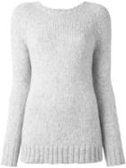 Dondup 'jam' Pullover, Women's, Size: Large, Grey, Alpaca/merino/polyamide