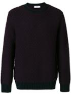 Closed Knitted Jumper - Red