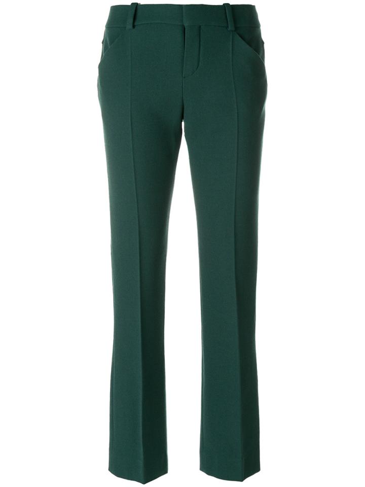 Chloé Slim Tailored Trousers - Green
