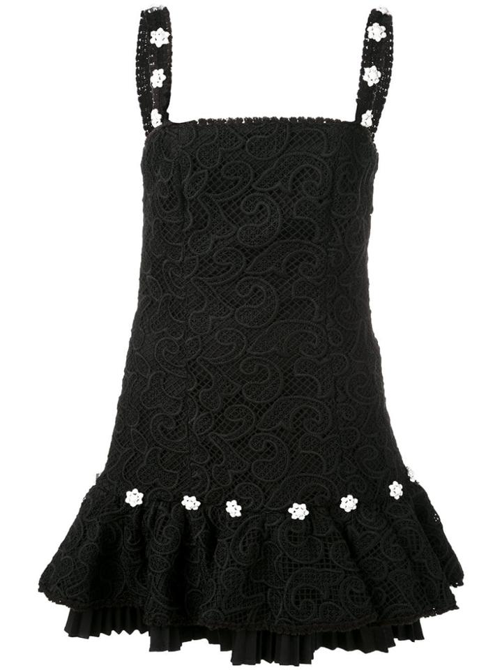 Alexis Richmond Embroidered Dress - Black