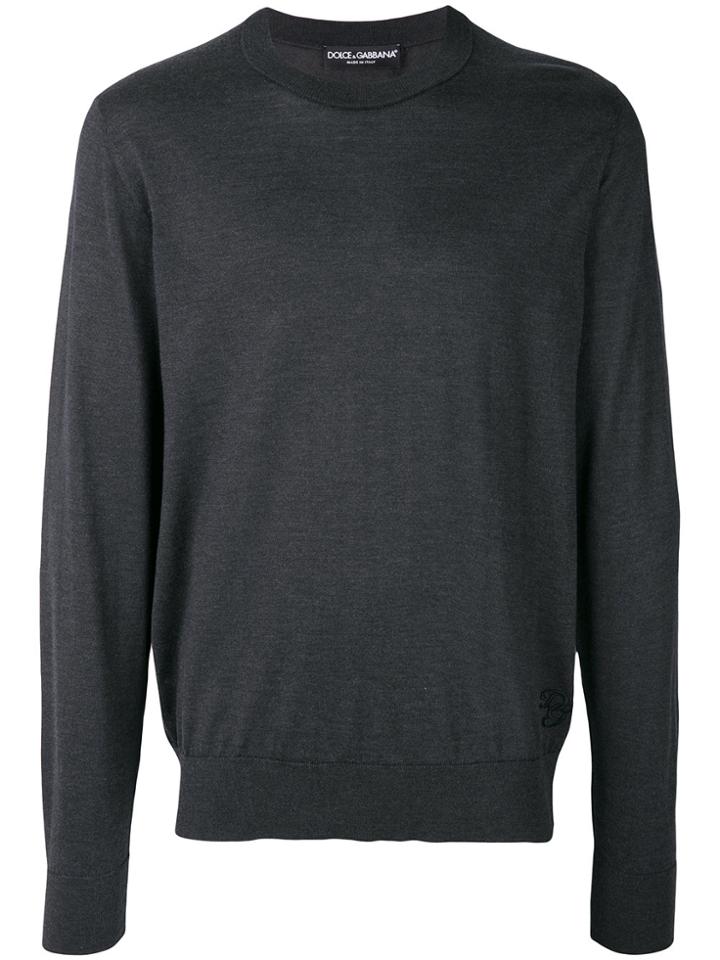 Dolce & Gabbana Fine Knit Sweater - Grey