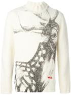 Walter Van Beirendonck Vintage Deer Print Jumper - Nude & Neutrals