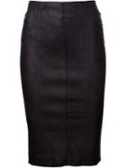 Drome Pencil Skirt, Women's, Size: Small, Black, Leather