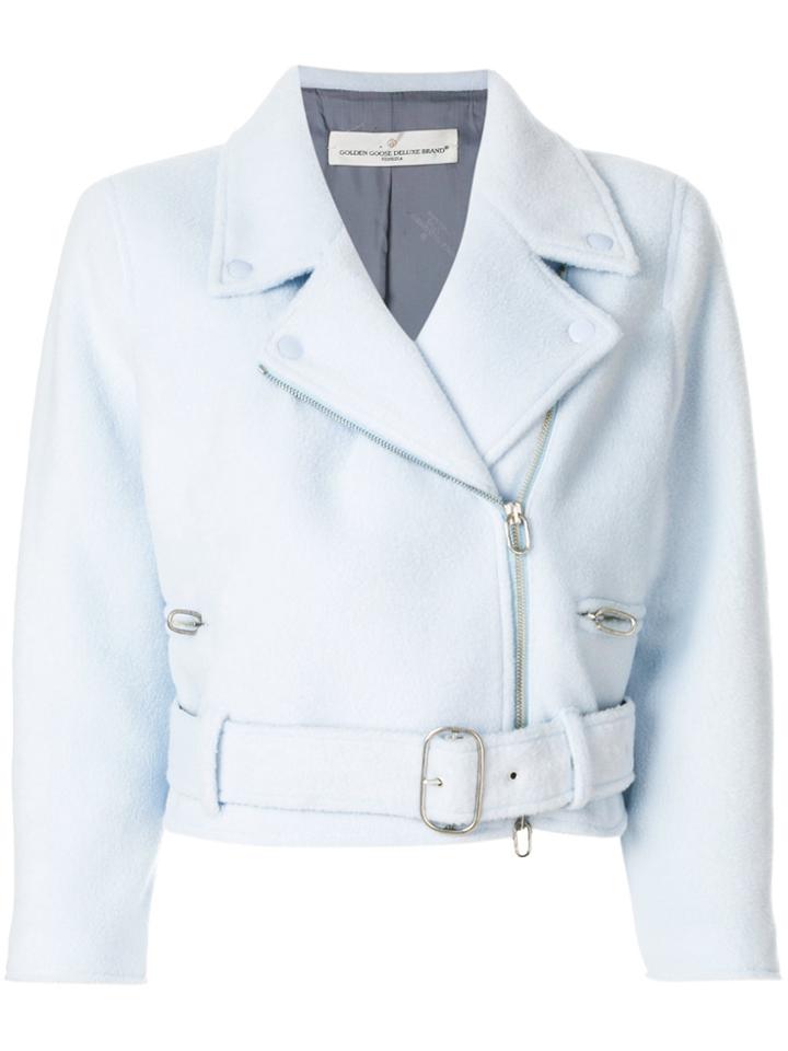 Golden Goose Deluxe Brand Cropped Jacket - Blue