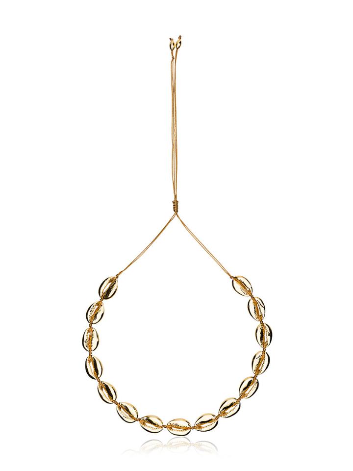 Tohum Large Puka Shell Necklace - Metallic