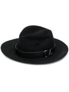 Valentino Vlogo Fedora Hat - Black